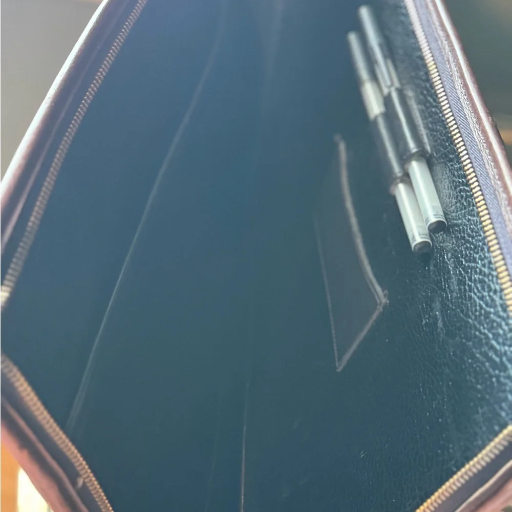 Coach Brown Leather Portfolio, Briefcase Classic Design